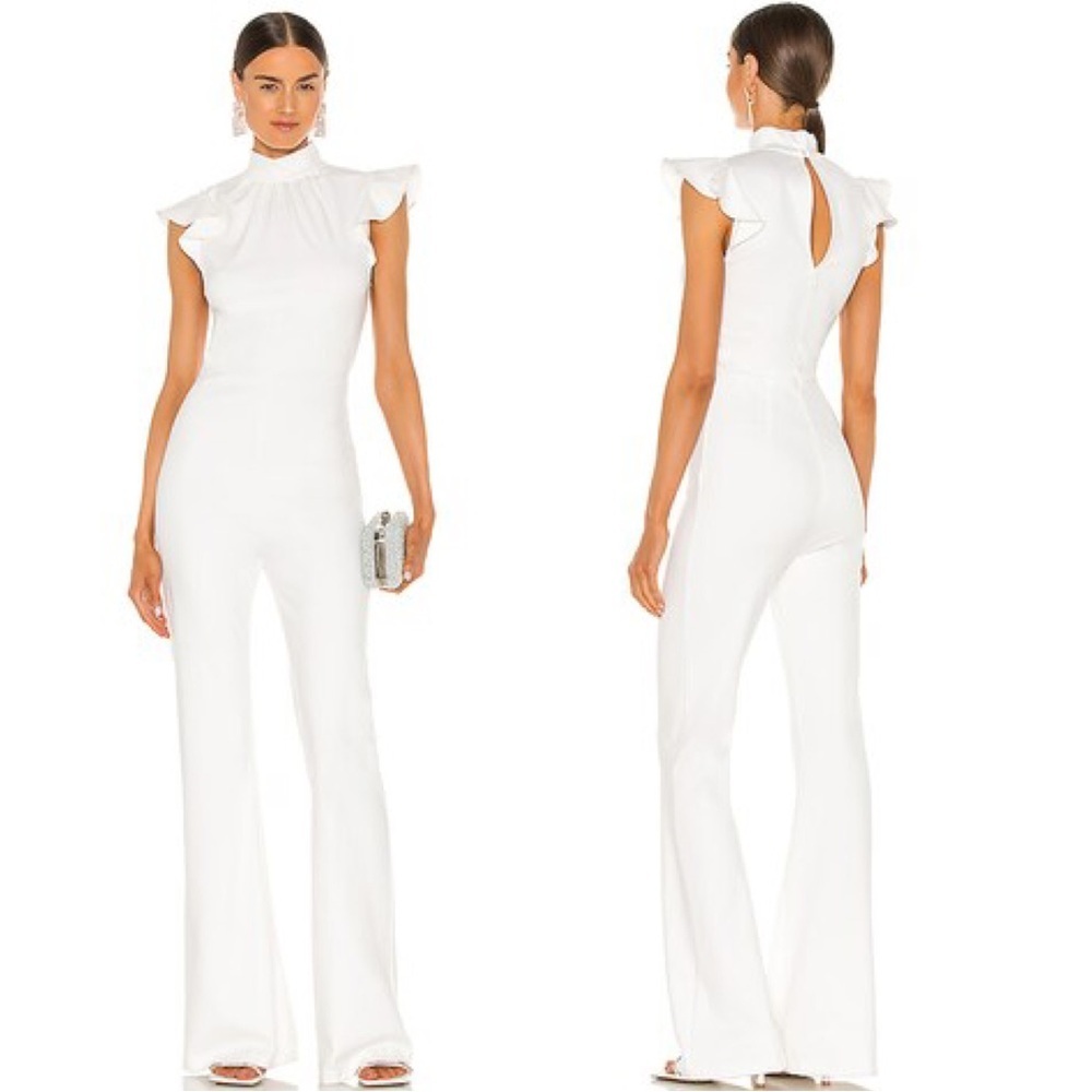 Amanda Uprichard x Revolve Davina Jumpsuit in Optic White